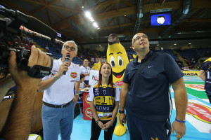 Il giornalista Lorenzo Dallari animatore del pre partita