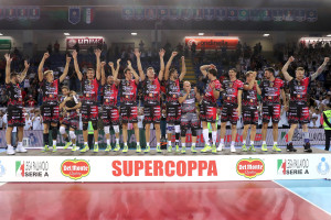 Sir Safety Perugia sul podio della vittoria