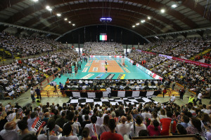 Panoramica del sold out del PalaEvangelisti