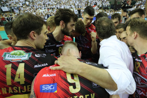 Il gruppo Sir dopo la vittoria