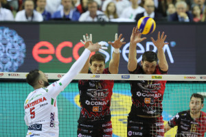 Muro Sir Safety su attacco Juantorena