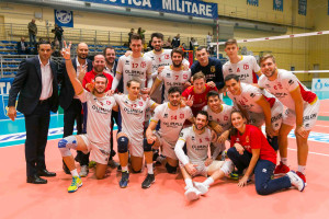 Bergamo vince 3 a 2 sul Club Italia - esultanza