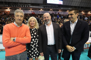 Da Sx Luca Casadio, Catia Pedrini, Il presidente della Regione ER Stefano Bonaccini ed Il sindaco di Ravenna Michele De Pascale