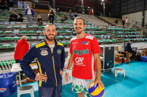 Leonardo di Renzo insieme a Filippo Pochini (bordo campo)
