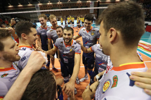 I giocatori di Ravenna esultano a fine partita