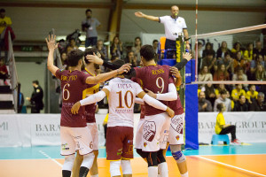 Esultanza Roma Volley