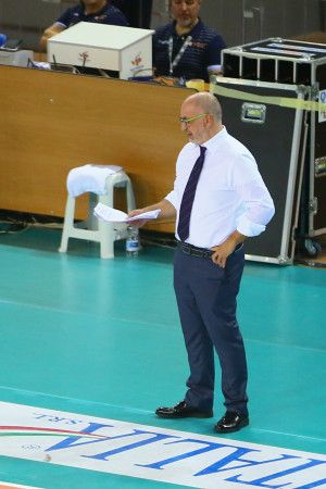 L'allenatore Giuseppe Lorizio - Aurispa Alessano