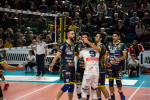 esultanza della squadra ospite (BCC Leverano)