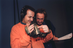Fabrizio Rossini e Marco Caronna backstage