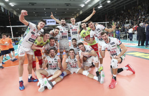 Esultanza finale Itas Trentino