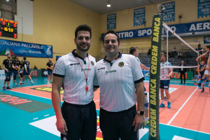 Gaetano Antonio con Capolongo Antonio arbitri dell'incontro