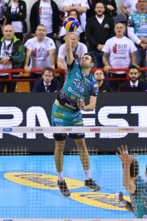 Il capitano di Perugia in battuta