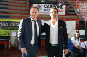 I due tecnici Tofoli e Rigano prima della gara