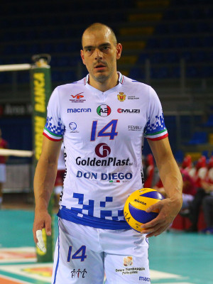 Lo schiacciatore Matteo Paoletti - GoldenPlast Potenza Picena