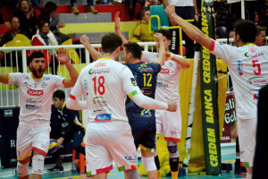 Esultanza della Pag Volley Taviano