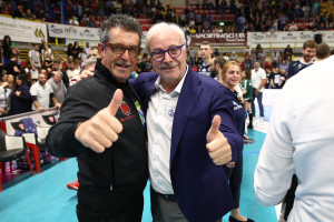 I due presidenti:Lucio Fusaro e Gino Sirci