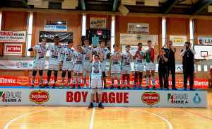 I festeggiamenti dell'Itas Trentino per la conquista della Del Monte Boy League 2019
