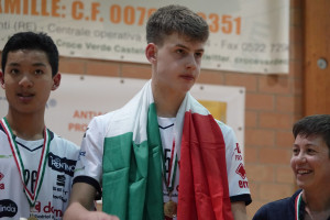 Alessandro Bristot, schiacciatore dell'Itas Trentino, uno dei migliori tra i suoi.