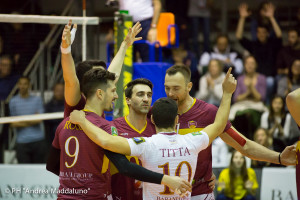 Esultanza Roma Volley