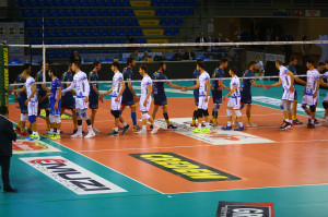 Ingresso in campo - GoldenPlast Potenza Picena e Pag Taviano