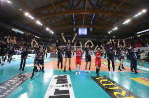 La Lube festeggia la vittoria