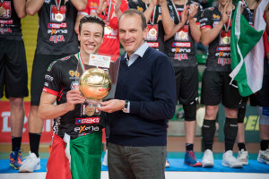 Francesco Recine, schiacciatore della Cucine Lube Civitanova, MVP della Del Monte Junior 2019