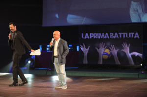 Paolo Cevoli, mattatore della giornata sul palco