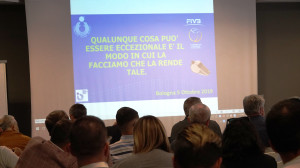 Incontro tra Fabrizio Pasquali e la Serie A Credem Banca a Bologna organizzato dalla Lega Pallavolo Serie A