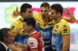 Cebulj, Giannelli e Codarin esultano