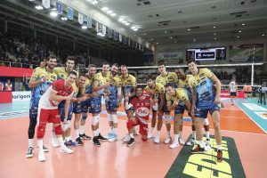 Esultanza finale Itas Trentino
