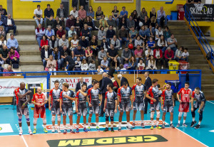 Ingresso in campo e saluto Gibam Fano