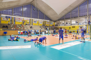 riscaldamento pre partita ViViBanca Torino