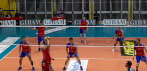 Sestetto ViViBanca Torino in fase di gioco