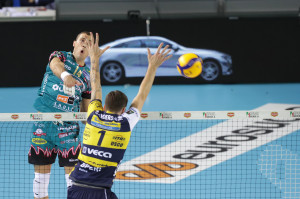 Attacco di Atanasijevic (Perugia) muro Anderson (Modena)