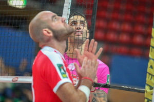 Chiarimento tra Capitan Cortellazzi e l'arbitro
