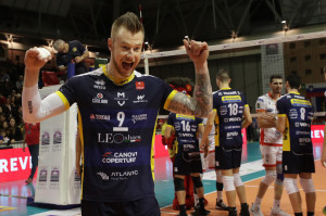 Zaytsev esulta a fine partita