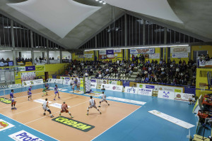 Vista Palas Allende e sestetti in campo in fase di gioco