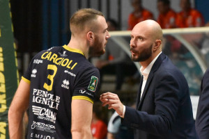 Cargioli e coach Spanakis