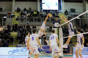 Azione di gioco Top Volley Latina