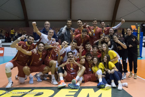 Esultanza Roma Volley