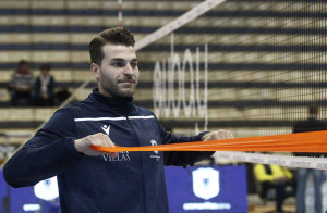 Antonio Smiriglia in riscaldamento