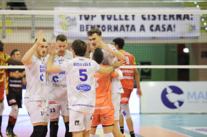 esultanza top volley cisterna