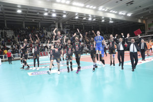 Esultanza finale Cucine Lube Civitanova