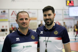 Gli arbitri Denis Serafin e Michele Marconi