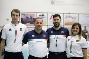 Il team arbitrale al completo