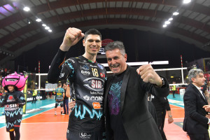 Podrascanin, MVP, con il Presidente Sirci
