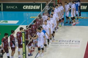 Ingresso in campo - GoldenPlast Civitanova - UniTrento Volley