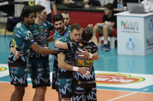 I giocatori di Perugia esultano