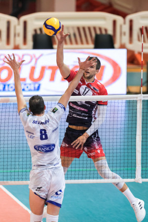 Attacco Clevenot Piacenza Muro Seganov Top Volley