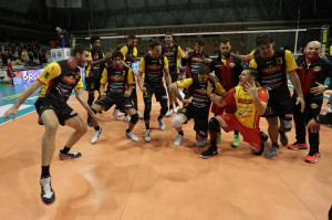 I giocatori di Vibo esultano a fine partita